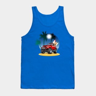 Cartoon jeep Tank Top